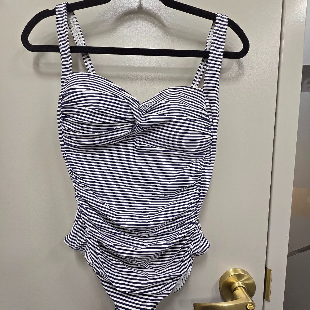 Bond‑Eye Australia One‑Piece Swimsuit – Navy/White Stripe
